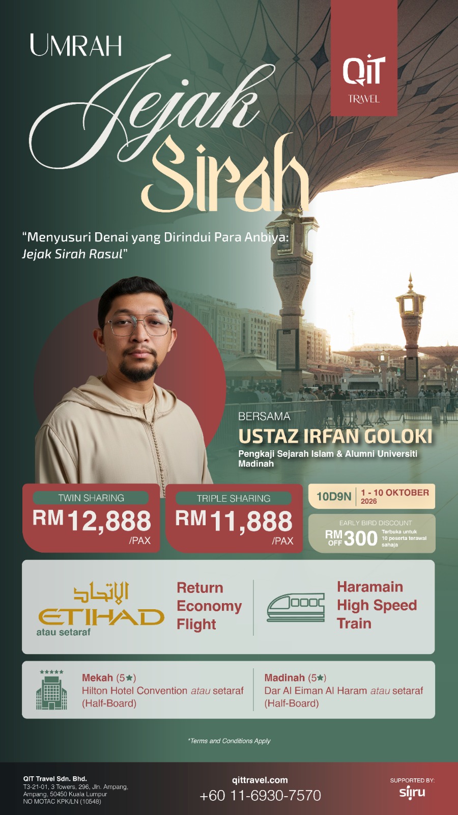 Umrah Jejak Sirah Oct 2026